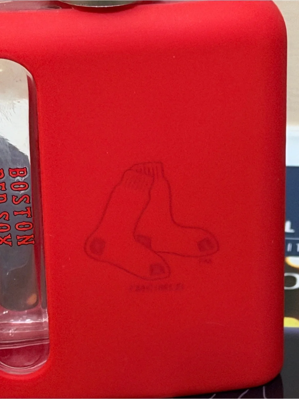 MLB Boston Red Sox Red and Navy Silicone-Wrap Glass Flasks - 2 Pack